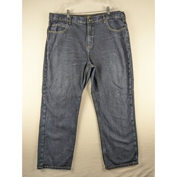 RED HEAD Jeans Men's 40x30 Blue Fleece Lined 100% Cotton BP9016 Medium Wash - Picture 1 of 10